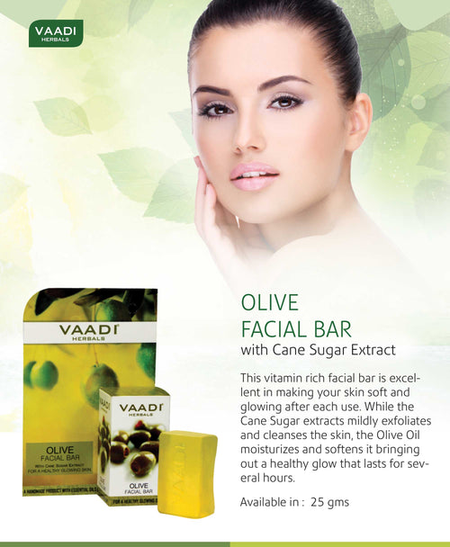 Thumbnail Organic Olive Facial Bar with Cane Sugar Extract 