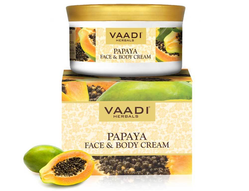 Organic Papaya Face & Body Cream  Maintains Skin Elasticity Keeps Skin Youthful (150 gms/ 5.3 oz)