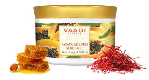 Thumbnail Organic Papaya Fairness Scrub Gel with Honey & Saffron 