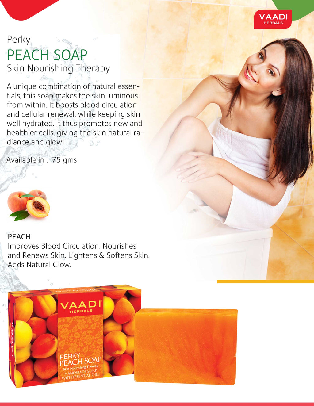 Organic Perky Peach Soap with Almond Oil 