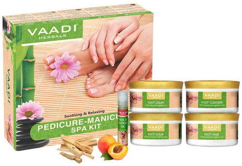 Thumbnail Organic Pedicure Manicure Spa Kit with Grapeseed Extract & Fenugreek 