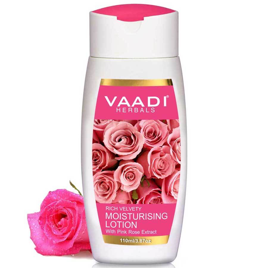 Organic Rich Velvety Moisturising Lotion with Pink Rose Extract 