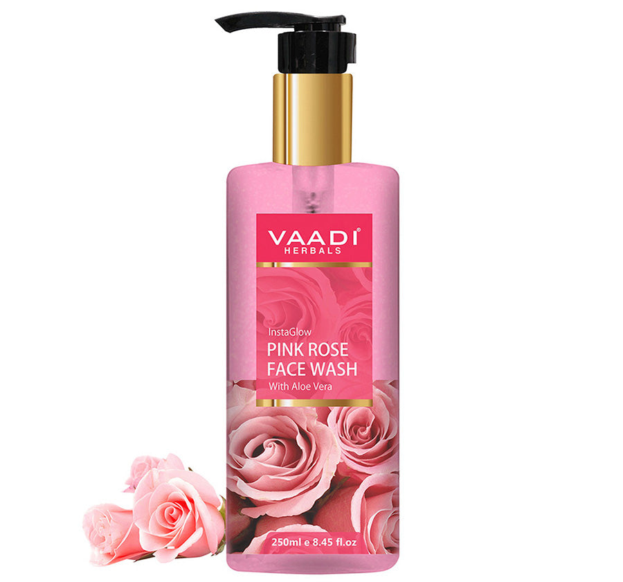 Insta Glow Pink Rose Face wash with Aloe vera extract 