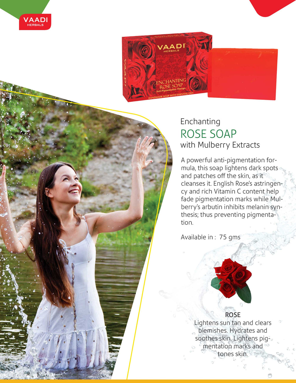 Enchanting Organic Rose Soap with Mulberry Extract 