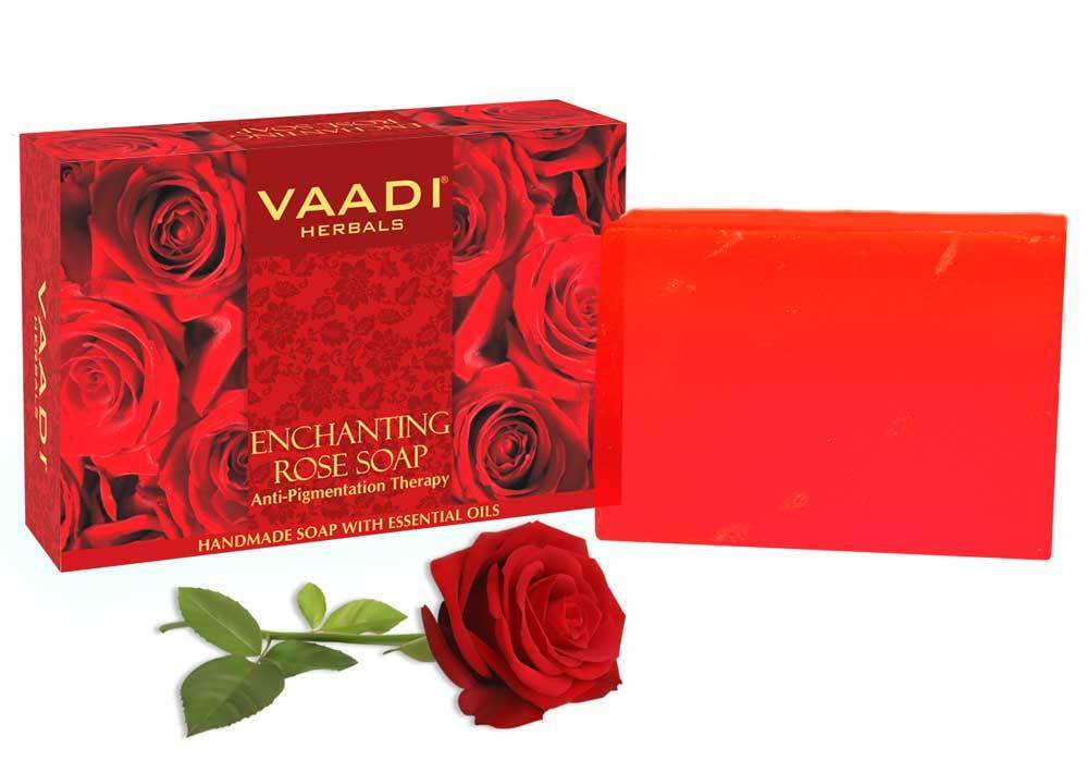 Enchanting Organic Rose Soap with Mulberry Extract 