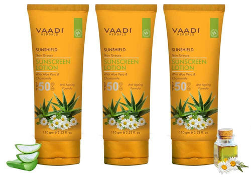 Thumbnail Organic Sunscreen Lotion SPF 50 with Aloe Vera & Chamomile 